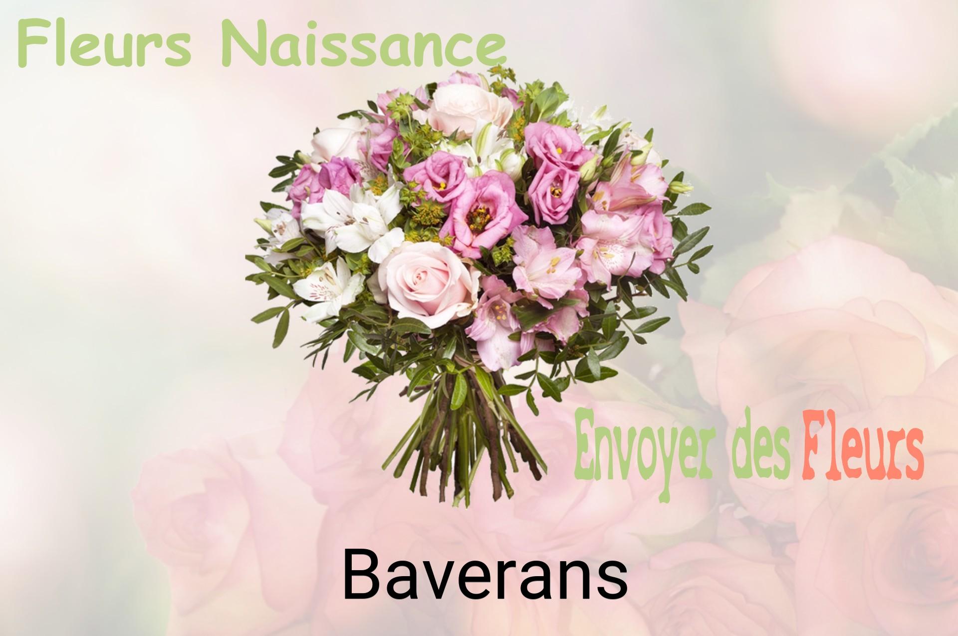 Bouquet de fleurs de naissance livré à Baverans